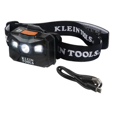 Lámpara Frontal LED Recargable / 400 Lúmenes / 3 Modos de Iluminación / Autonomía 22 h / Sensor de Luz Automático / Ángulo 64° Ajustable