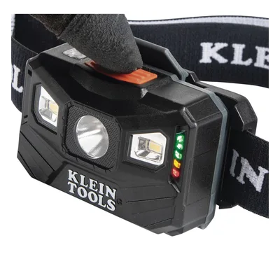 Lámpara Frontal LED Recargable / 400 Lúmenes / 3 Modos de Iluminación / Autonomía 22 h / Sensor de Luz Automático / Ángulo 64° Ajustable