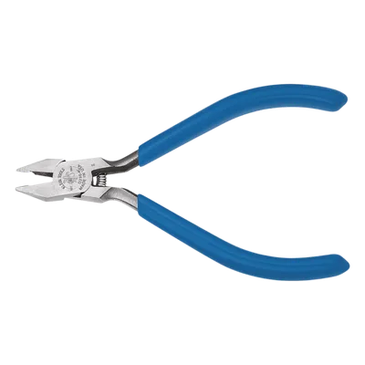 Pinzas de Corte Diagonal / 10.8 cm (4") / Cuchillas Semi al Ras HRC60 / Cortador Cable Cinta Níquel / Punta 3/16" (5 mm)