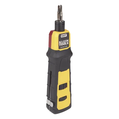 Ponchadora de Impacto / Termina y Corta CAT3/CAT5e/CAT6/6A / Paneles y Bloques 66/110 / Mango Acojinado / Fuerza Ajustable Alta/Baja / 6'' (15,2 cm)
