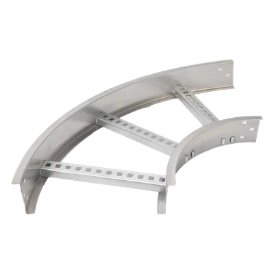 Curva Horizontal de Aluminio / Perfil Z / Peralte 3 1/4" (82.55 mm) / Ancho 12" (304.8 mm) / Radio 8" (203.2 mm) / 90°