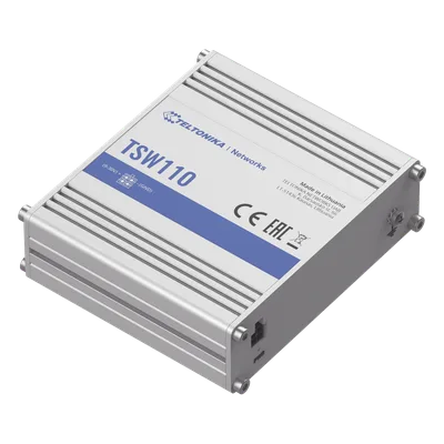 Switch Industrial No-Administrable / 5 Puertos Gigabit / Aluminio DIN / -40 a 75 °C / 9-30 VDC / 1.8 W / 10 Gbps Full Duplex