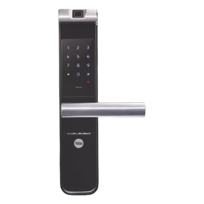 Cerradura Electrónica Autónoma / Biométrica y Teclado / 100 Usuarios / Puertas 35 a 90 mm / Salida Antipánico / Alarma de Intrusión