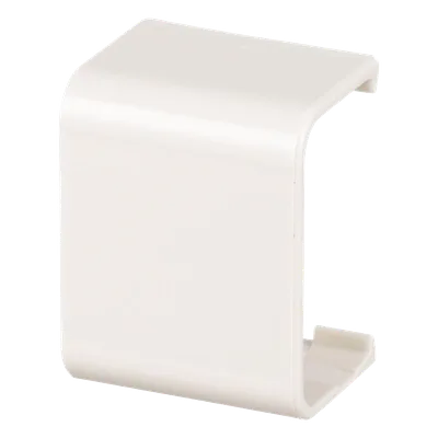 Unión Recta para Canaleta / ABS Blanco Mate / UL94V-0 FT4 / 0 a 50°C / 180° / Sin Herramientas