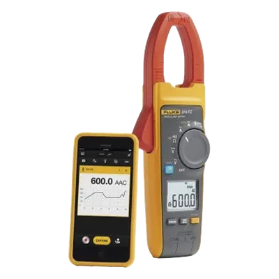 Amperímetro de Gancho / 600A TRMS CA/CC / Bluetooth / CAT III 1000V / CAT IV 600V / Mandíbula 34mm