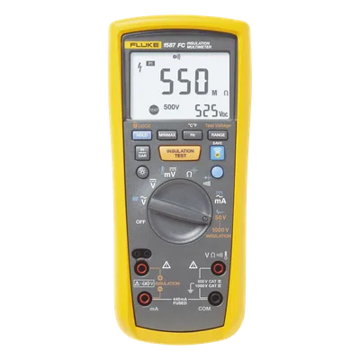 Multímetro de Aislamiento / 0.01 MΩ - 2 GΩ / Prueba 50V - 1000V / True RMS / Detección Automática 600V CA/CC / Memoria Integrada / Compatible con App de Conectividad