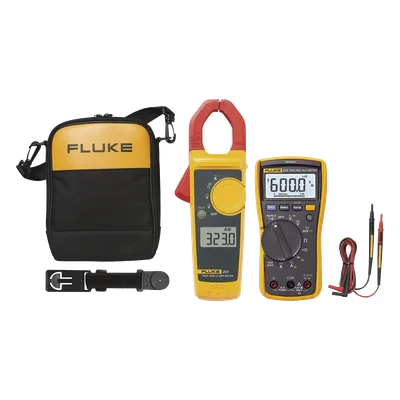 Kit de Multímetro y Pinza Amperimétrica / Detección de Tensión sin Contacto / CAT III 600 V / Función AutoV/LoZ / Estuche y Suspensión Magnética Incluidos