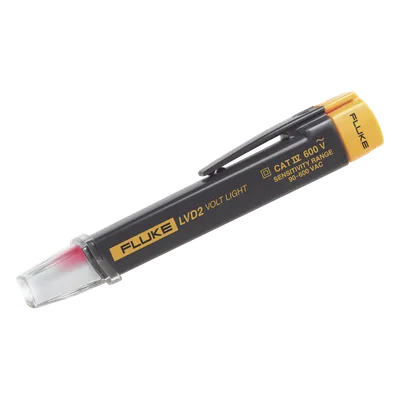 Detector de Voltaje Sin Contacto / CAT IV 600 VCA / Rango 90-600 VCA / Doble Nivel Proximidad y Contacto / Linterna LED 100,000 h / -0°C a 50°C
