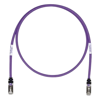 Patch Cord Cat6A / S/FTP Blindado / 26 AWG / CM/LS0H / 5.18 m (17 ft) / Violeta