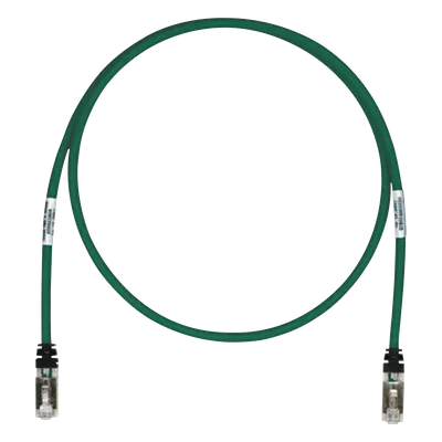 Patch Cord Cat6A / S/FTP Blindado / 26 AWG / 500 MHz / 6.1 m (20 ft) / CM/LS0H / Verde