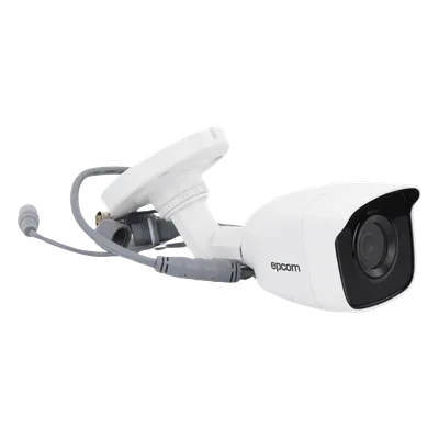 Cámara Bala TURBOHD / 5 Megapixel / Lente 2.8mm / Ángulo 85° / IR EXIR 20 m (65.6 ft) / IP66 / Metal / TVI-AHD-CVI-CVBS