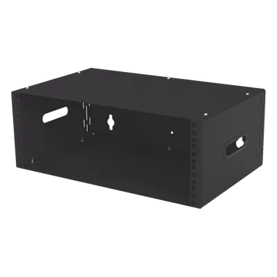 Gabinete de Pared para Redes / 4U / Profundidad 250 mm (9.8 in) / Acero Galvanizado Calibre 20 / Montaje Compacto
