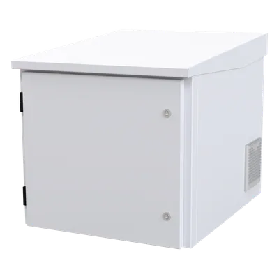Gabinete Exterior para Rack / 9 UR / Profundidad 705 mm (2.3 ft) / IP54 / Acero Calibre 18 / Ventilador y Termostato / Aislante Poliuretano