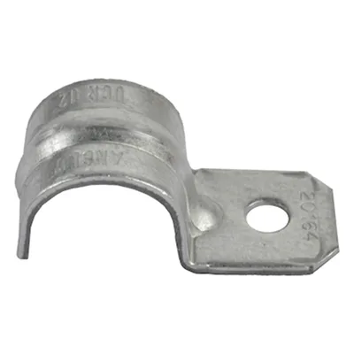 Abrazadera tipo Uña / 1 1/2" (38 mm) / Acero pregalvanizado 1.5 mm / Conduit Pared Gruesa y PVC