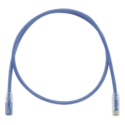 Cable de Parcheo Cat6 / UTP / 24 AWG / CM / Llaveado / 0.91 m (3 Pies) / Azul