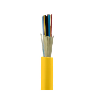 Cable de Fibra Óptica / 24 Hilos / Monomodo OS2 9/125 / Interior / Tight Buffer 900µm / OFNR Riser / Dieléctrico / Precio Por Metro (3.28 pies)