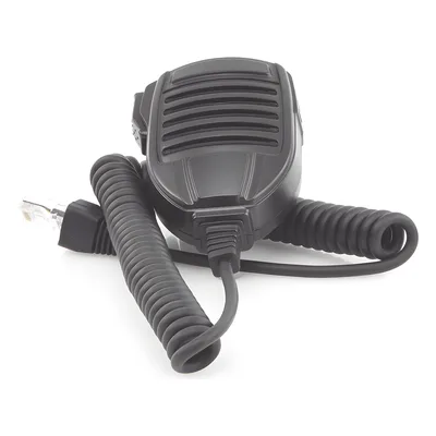 Micrófono PTT para Radio Móvil / Conector 8 Pines / IP54 / Cable Reforzado Kevlar / Resistencia 40 kg