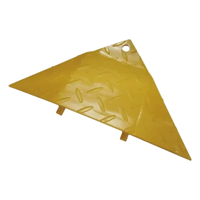 Bisel Final para Picos Ponchallantas / Acero Amarillo / 225 x 480 x 45 mm / 0.74 x 1.57 x 0.15 ft