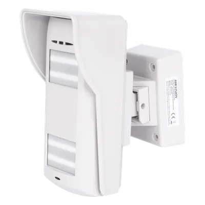 Detector Dual-Tech Inalámbrico para Exterior / Microondas + 2 PIR / Inmunidad Mascotas 35 kg / Baterías Litio 3V 4700 mAh / Montaje Ajustable 45°
