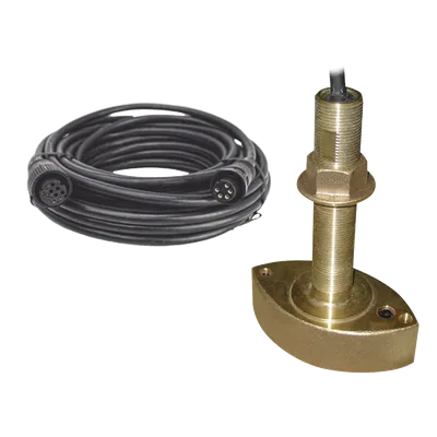 Kit de transductor / Frecuencia dual 50/200 kHz / Potencia 600 W / Cable 8 m (26.2 ft) / Conector 10 pin para sonda FURUNO / Bronce anticorrosión