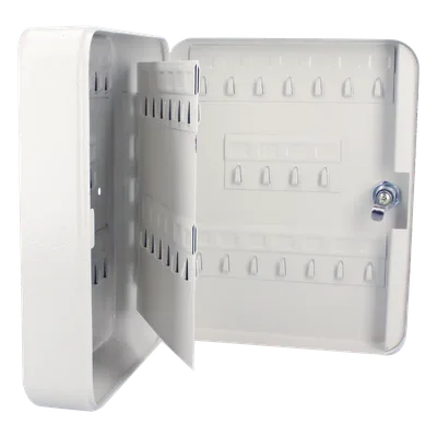 Caja para Llaves / 60 Ganchos / Acero / 8.2 x 9.8 x 3.0 in / Cerradura de Latón