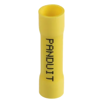 Conector de Empalme a Tope / 12-10 AWG / 300V / Vinilo Aislado / Amarillo / 25 Piezas