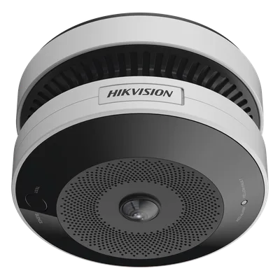 Cámara Fisheye IP / 4 Megapixel / Detector de Humo y Temperatura / IR 15 m (49.2 ft) / WDR 120 dB / Alarma 85 dB / PoE / MicroSD 128 GB