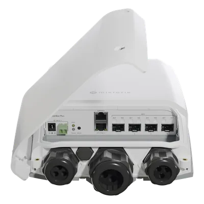 Switch de exterior / 4x SFP+ 10 Gbps / 1x Gigabit Ethernet / IP66 / PoE 802.3af/at / ARM 800 MHz / 256 MB RAM