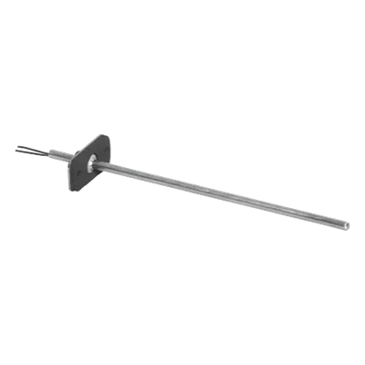 Sensor de temperatura de aire / montaje en ducto o plenum / sonda de acero inoxidable 1/4 in / cableado 14-22 AWG