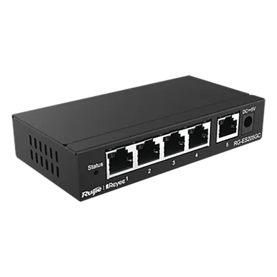 Switch Administrable / 5 Puertos Gigabit / Capacidad 10 Gbps / Gestión Cloud y Móvil / 16 VLANs / 5W Máximo