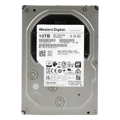 Disco Duro Enterprise / 10 TB / 7200 RPM / SATA III 6 Gb/s / 256 MB Cache / 3.5" / 550 TB/año carga de trabajo / HelioSeal / 32.8 ft (10 m) equivalente no aplica