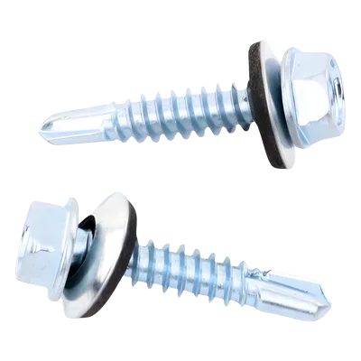 Pija Autoperforante / Cabeza Hexagonal con Rondana / #14 x 1-1/4" / Acero Galvanizado / Neopreno / DIN 7504K / 50 Piezas