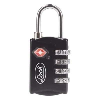 Candado de Combinación TSA / Cuerpo 29 mm / Altura 66.5 mm / Grosor 14 mm / Discos Programables / Nivel de Seguridad 3