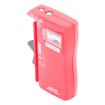 Probador de Baterías / 9 Vcc / 1.5 Vcc / AA-AAA-C-D / Aguja Analógica / Indicador por Color