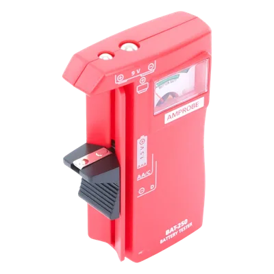 Probador de Baterías / 9 Vcc / 1.5 Vcc / AA-AAA-C-D / Aguja Analógica / Indicador por Color