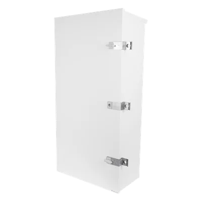 Gabinete para instalación de 3 Baterías PL110D12, Fabricado en Lámina Galvanizada, Accesorios para piso o poste (No incluidos)
