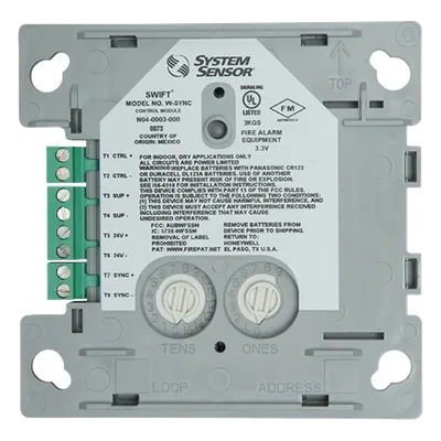 Módulo de Sincronización Inalámbrico / Frecuencia 902-928 MHz / Malla en Cascada / Hasta 50 Dispositivos / Paneles Notifier, Fire-Lite, Silent Knight, Farenhyt
