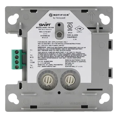 Módulo relevador inalámbrico / Contactos Form-C (SPDT) aislados / Malla SWIFT 902-928 MHz / FlashScan / Batería litio 2 años
