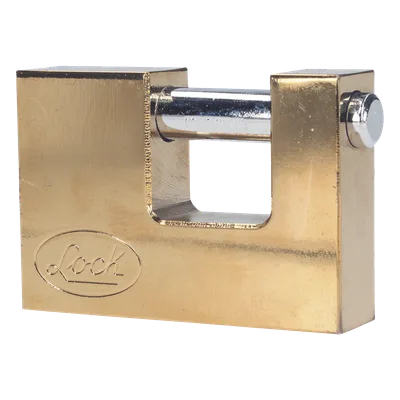 Candado de Acero para Cortina Metálica / Nivel de Seguridad 6 / Cilindro 5 Pernos / Gancho 12 mm / Cavidad 30 mm / Llave Estándar