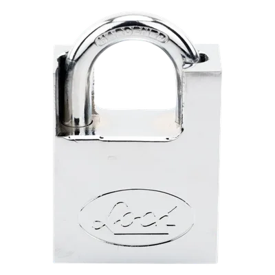 Candado de acero / Guarda anti-palanca / Cromo satinado / Doble cerrojo / 40 mm (1.57 in) / Nivel de seguridad 7 / Llave Abloy