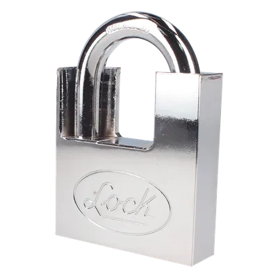Candado de acero / Guarda anti-palanca / Cromo satinado / Doble cerrojo / 70 mm / Nivel seguridad 7 / 4 llaves Abloy
