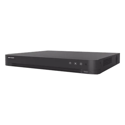 DVR 32 Canales TurboHD + 2 Canales IP / 2 Megapixel 1080p Lite / AcuSense IA / Audio por Coaxitron / H.265+ / Salida Full HD / 2 Bahías HDD 10TB