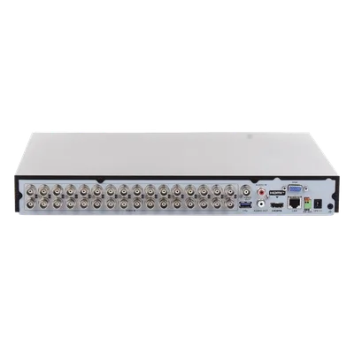 DVR 32 Canales TurboHD + 2 Canales IP / 2 Megapixel 1080p Lite / AcuSense IA / Audio por Coaxitron / H.265+ / Salida Full HD / 2 Bahías HDD 10TB