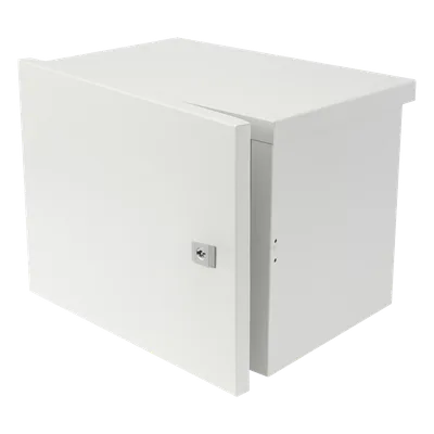 Gabinete para instalación de 2 Baterías PL4012, Fabricado en Lámina Galvanizada, Opción para montar en poste (No incluido)