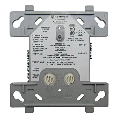 Módulo Monitor Direccionable / Detectores de Humo Convencionales 2 Hilos / 24 V / Protocolos FlashScan y CLIP / Estilo B o D / Dirección 01-159
