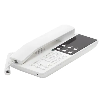 Teléfono IP Hotelero / Wi-Fi Dual Band 2.4/5 GHz / 2 Líneas SIP / Audio HD Opus / Resiliencia 30% Pérdida de Paquetes / Montaje en Pared