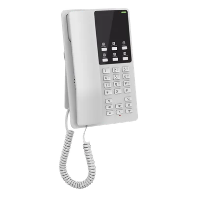 Teléfono IP Hotelero / Wi-Fi Dual Band 2.4/5 GHz / 2 Líneas SIP / Audio HD Opus / Resiliencia 30% Pérdida de Paquetes / Montaje en Pared