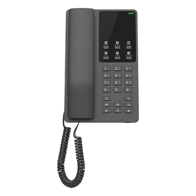 Teléfono IP Hotelero / Wi-Fi Dual Band 802.11ac / 2 Líneas SIP / Audio HD Opus / 6 Teclas Programables / 10 Marcación Rápida / Gestión en la Nube