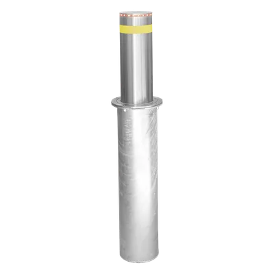 Bolardo Hidráulico Antiembestida / 220 mm × 600 mm (0.72 ft × 1.97 ft) / Acero Inoxidable 304 / 200,000 J / Ciclo 4 s / 100 Ciclos/h