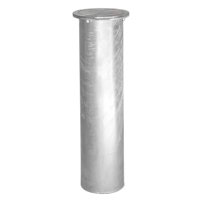 Bolardo Hidráulico Antiembestida / 220 mm × 600 mm (0.72 ft × 1.97 ft) / Acero Inoxidable 304 / 200,000 J / Ciclo 4 s / 100 Ciclos/h